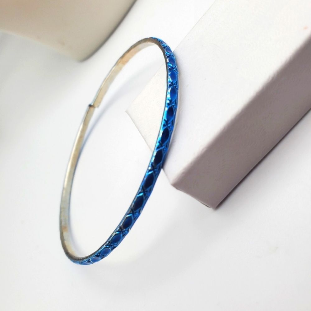 Mermaid fin jet blue sea‎ bracelet